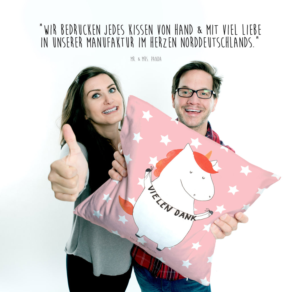 40x40 Kissen Einhorn Vielen Dank Kissenhülle, Kopfkissen, Sofakissen, Dekokissen, Motivkissen, Einhorn, Einhörner, Einhorn Deko, Pegasus, Unicorn, Danke, vielen Dank, Dankeschön, Danksagung