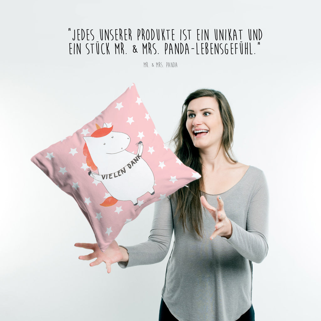 40x40 Kissen Einhorn Vielen Dank Kissenhülle, Kopfkissen, Sofakissen, Dekokissen, Motivkissen, Einhorn, Einhörner, Einhorn Deko, Pegasus, Unicorn, Danke, vielen Dank, Dankeschön, Danksagung