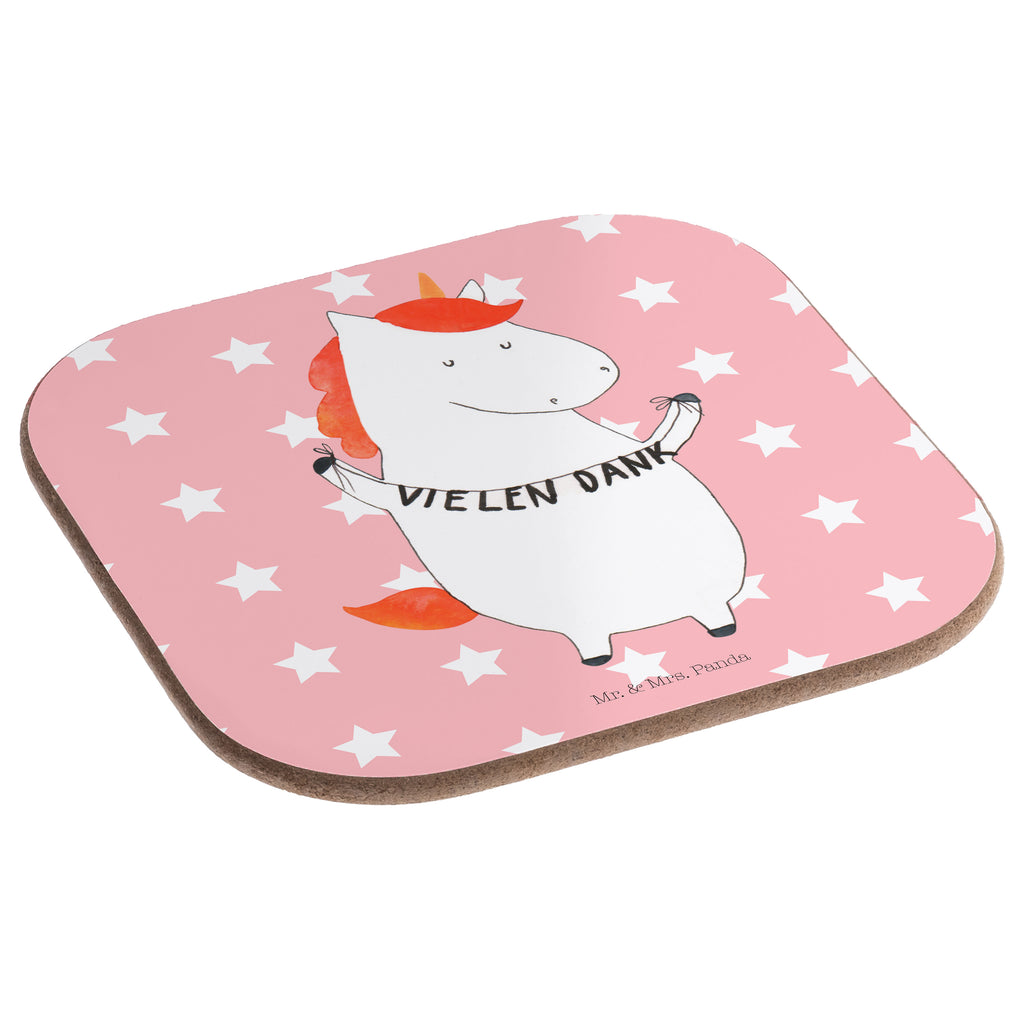 Quadratische Untersetzer Einhorn Vielen Dank Bierdeckel, Glasuntersetzer, Untersetzer Gläser, Getränkeuntersetzer, Einhorn, Einhörner, Einhorn Deko, Pegasus, Unicorn, Danke, vielen Dank, Dankeschön, Danksagung
