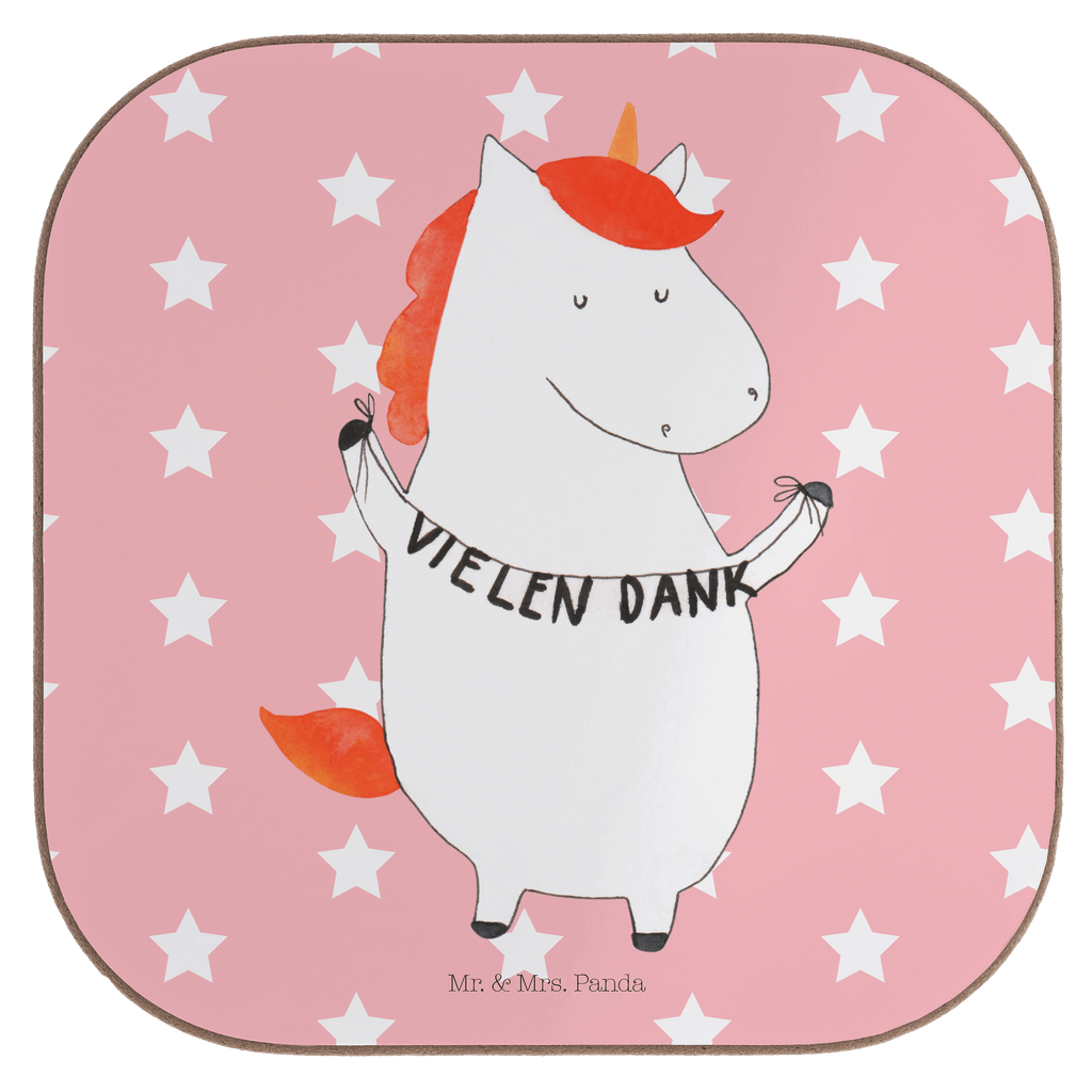Quadratische Untersetzer Einhorn Vielen Dank Bierdeckel, Glasuntersetzer, Untersetzer Gläser, Getränkeuntersetzer, Einhorn, Einhörner, Einhorn Deko, Pegasus, Unicorn, Danke, vielen Dank, Dankeschön, Danksagung