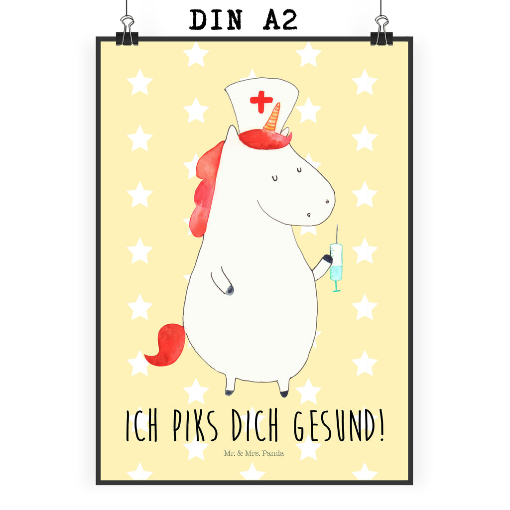 Poster Einhorn Krankenschwester Poster, Wandposter, Bild, Wanddeko, Küchenposter, Kinderposter, Wanddeko Bild, Raumdekoration, Wanddekoration, Handgemaltes Poster, Mr. & Mrs. Panda Poster, Designposter, Kunstdruck, Posterdruck, Einhorn, Einhörner, Einhorn Deko, Pegasus, Unicorn, Krankenschwester Geschenk, Krankenpfleger Geschenk, Krankenpflegerin, Krankenschwester Dankeschön, Krankenhaus, Ärztin Geschenk