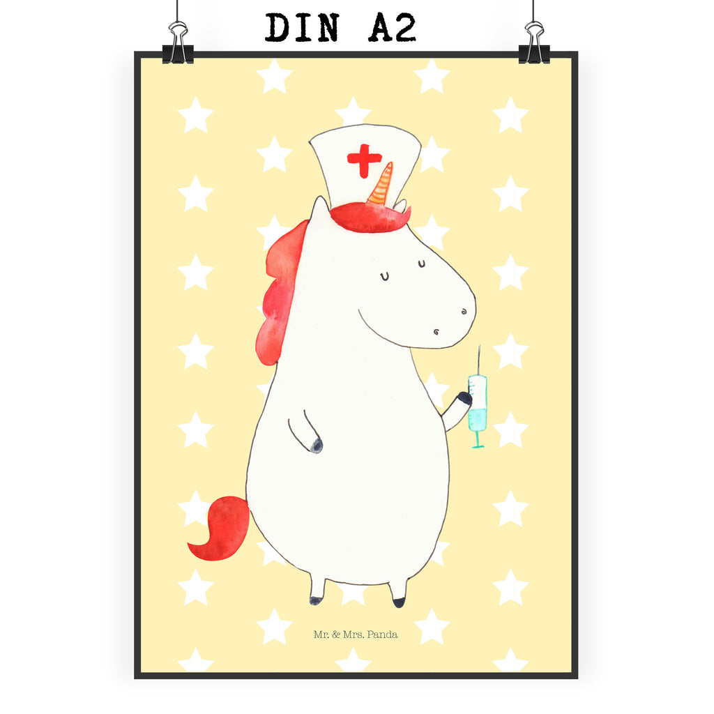 Poster Einhorn Krankenschwester Poster, Wandposter, Bild, Wanddeko, Küchenposter, Kinderposter, Wanddeko Bild, Raumdekoration, Wanddekoration, Handgemaltes Poster, Mr. & Mrs. Panda Poster, Designposter, Kunstdruck, Posterdruck, Einhorn, Einhörner, Einhorn Deko, Pegasus, Unicorn, Krankenschwester Geschenk, Krankenpfleger Geschenk, Krankenpflegerin, Krankenschwester Dankeschön, Krankenhaus, Ärztin Geschenk