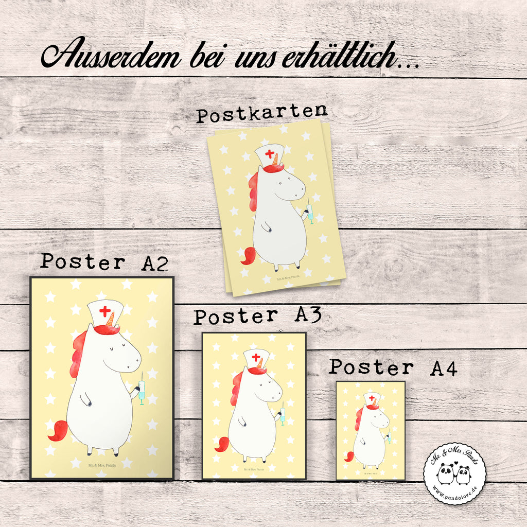 Poster Einhorn Krankenschwester Poster, Wandposter, Bild, Wanddeko, Küchenposter, Kinderposter, Wanddeko Bild, Raumdekoration, Wanddekoration, Handgemaltes Poster, Mr. & Mrs. Panda Poster, Designposter, Kunstdruck, Posterdruck, Einhorn, Einhörner, Einhorn Deko, Pegasus, Unicorn, Krankenschwester Geschenk, Krankenpfleger Geschenk, Krankenpflegerin, Krankenschwester Dankeschön, Krankenhaus, Ärztin Geschenk