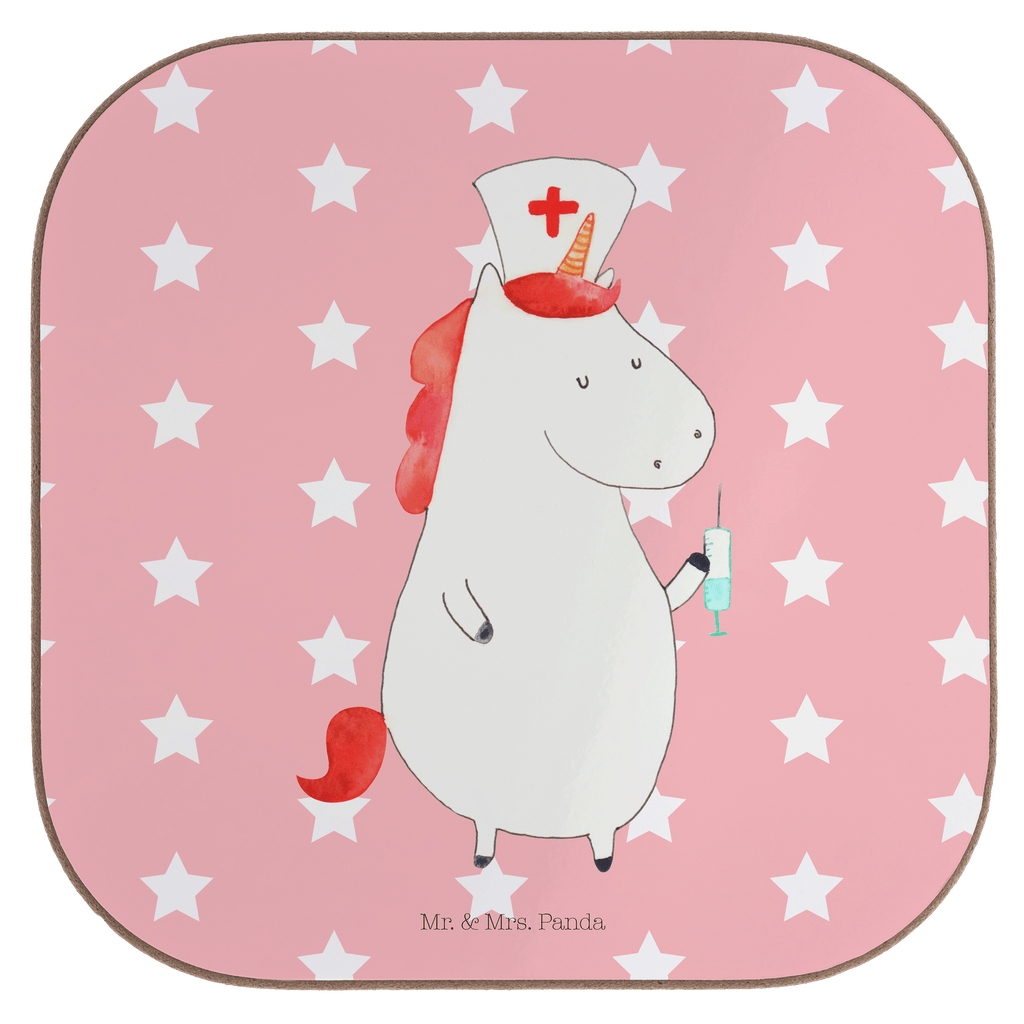 Quadratische Untersetzer Einhorn Krankenschwester Bierdeckel, Glasuntersetzer, Untersetzer Gläser, Getränkeuntersetzer, Einhorn, Einhörner, Einhorn Deko, Pegasus, Unicorn, Krankenschwester Geschenk, Krankenpfleger Geschenk, Krankenpflegerin, Krankenschwester Dankeschön, Krankenhaus, Ärztin Geschenk