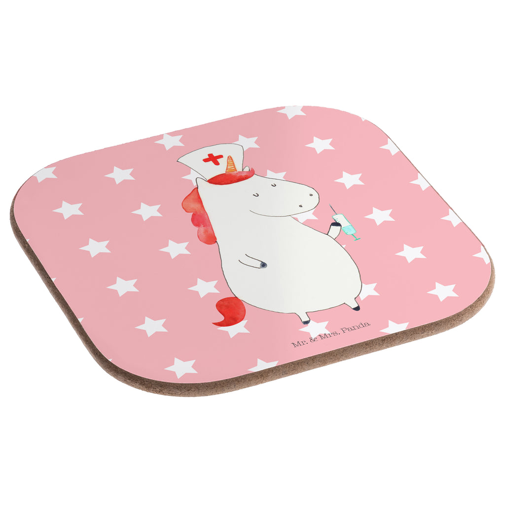 Quadratische Untersetzer Einhorn Krankenschwester Bierdeckel, Glasuntersetzer, Untersetzer Gläser, Getränkeuntersetzer, Einhorn, Einhörner, Einhorn Deko, Pegasus, Unicorn, Krankenschwester Geschenk, Krankenpfleger Geschenk, Krankenpflegerin, Krankenschwester Dankeschön, Krankenhaus, Ärztin Geschenk