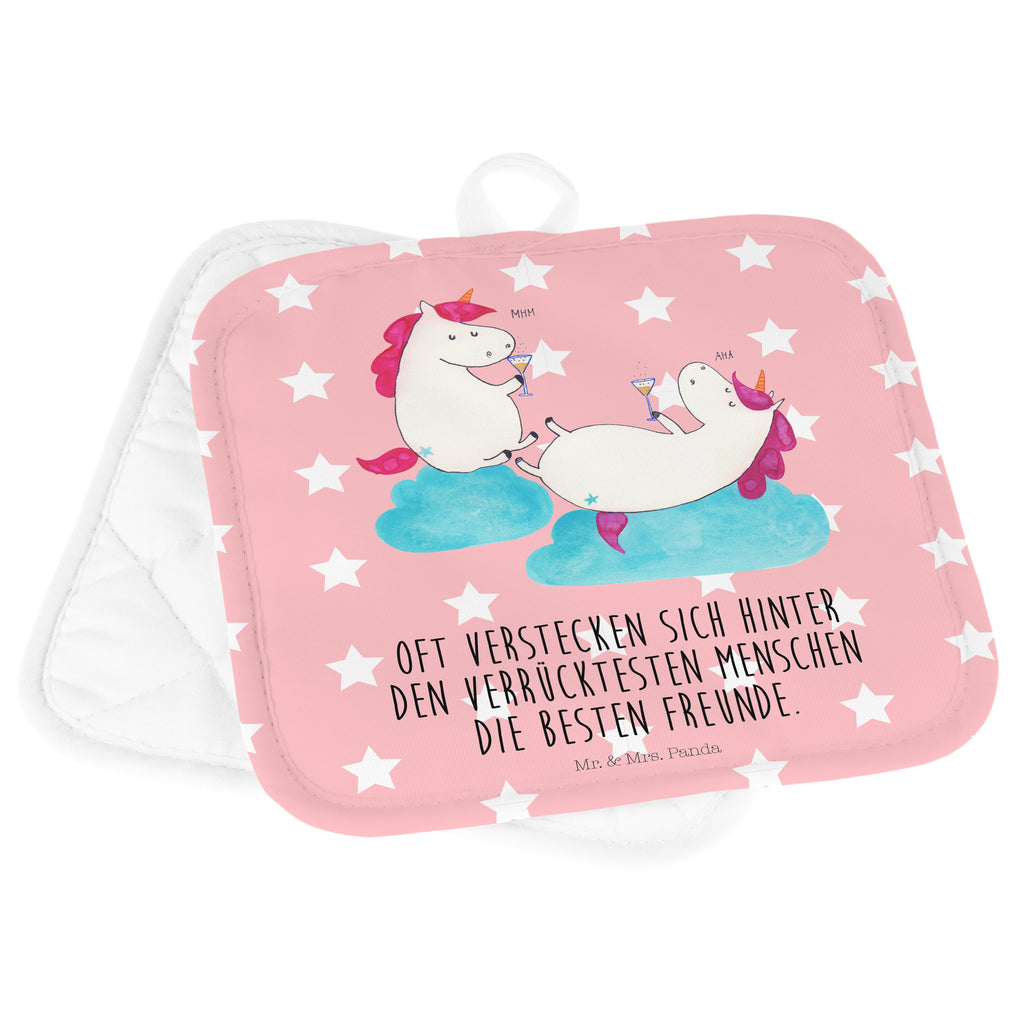 2er Set Topflappen  Einhörner Sekt Topflappen, Topfuntersetzer, Ofenhandschuh, Topflappen Set, Topflappen lustig, Topflappen mit Spruch, Einhorn, Einhörner, Einhorn Deko, Pegasus, Unicorn, Freundinnen, Freundin, BFF, Sekt, Mädelsabend, Spaß, Party, Korken, Anstoßen, Beste