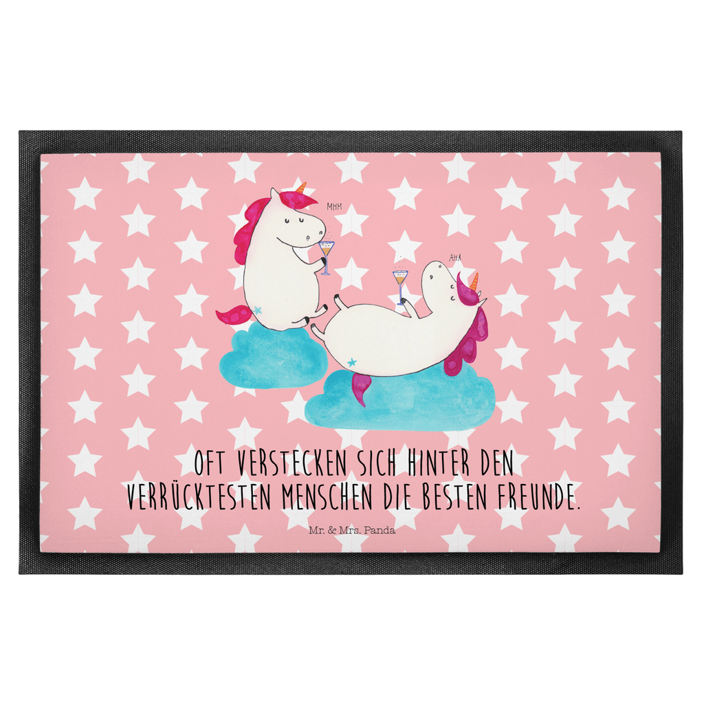 Fußmatte Einhörner Sekt Einhorn, Einhörner, Unicorn, Freundinnen, Freundin, BFF, Sekt, Mädelsabend, Spaß, Party, Korken, Anstoßen, Beste Türvorleger, Schmutzmatte, Fußabtreter, Matte, Schmutzfänger, Fußabstreifer, Schmutzfangmatte, Türmatte, Motivfußmatte,  Haustürmatte, Vorleger  Einhorn, Einhörner, Einhorn Deko, Pegasus, Unicorn