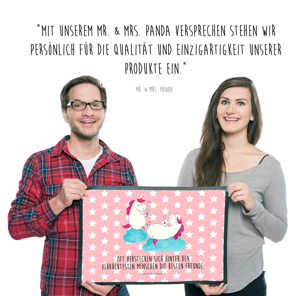 Fußmatte Einhörner Sekt Einhorn, Einhörner, Unicorn, Freundinnen, Freundin, BFF, Sekt, Mädelsabend, Spaß, Party, Korken, Anstoßen, Beste Türvorleger, Schmutzmatte, Fußabtreter, Matte, Schmutzfänger, Fußabstreifer, Schmutzfangmatte, Türmatte, Motivfußmatte,  Haustürmatte, Vorleger  Einhorn, Einhörner, Einhorn Deko, Pegasus, Unicorn