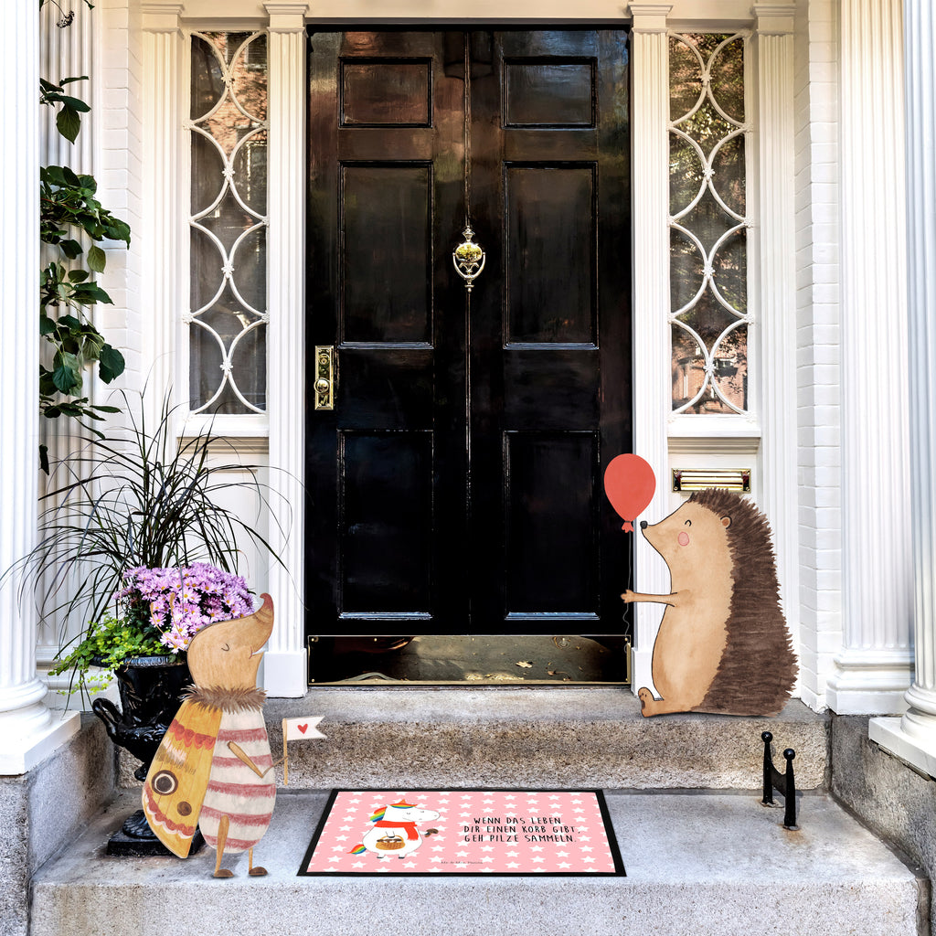 Fußmatte Einhorn Pilz Einhörner, Unicorn, Einhorn, Pilze, Pilzsammler, Motivation, Spruch, Liebeskummer Türvorleger, Schmutzmatte, Fußabtreter, Matte, Schmutzfänger, Fußabstreifer, Schmutzfangmatte, Türmatte, Motivfußmatte,  Haustürmatte, Vorleger  Einhorn, Einhörner, Einhorn Deko, Pegasus, Unicorn