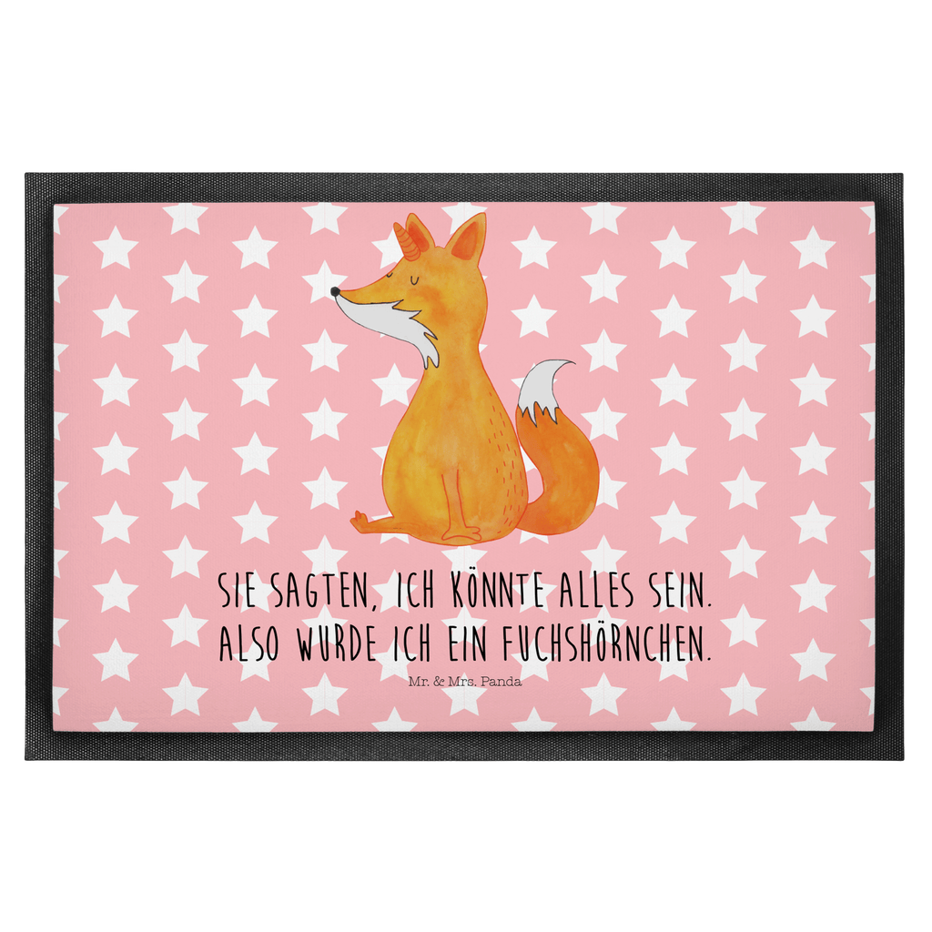 Fußmatte Fuchshörnchen Fuchs, Einhorn, Einhörner, Unicorns, Fuchshörnchen, Fuchshorn, Foxycorn, Füchse Türvorleger, Schmutzmatte, Fußabtreter, Matte, Schmutzfänger, Fußabstreifer, Schmutzfangmatte, Türmatte, Motivfußmatte,  Haustürmatte, Vorleger  Einhorn, Einhörner, Einhorn Deko, Pegasus, Unicorn