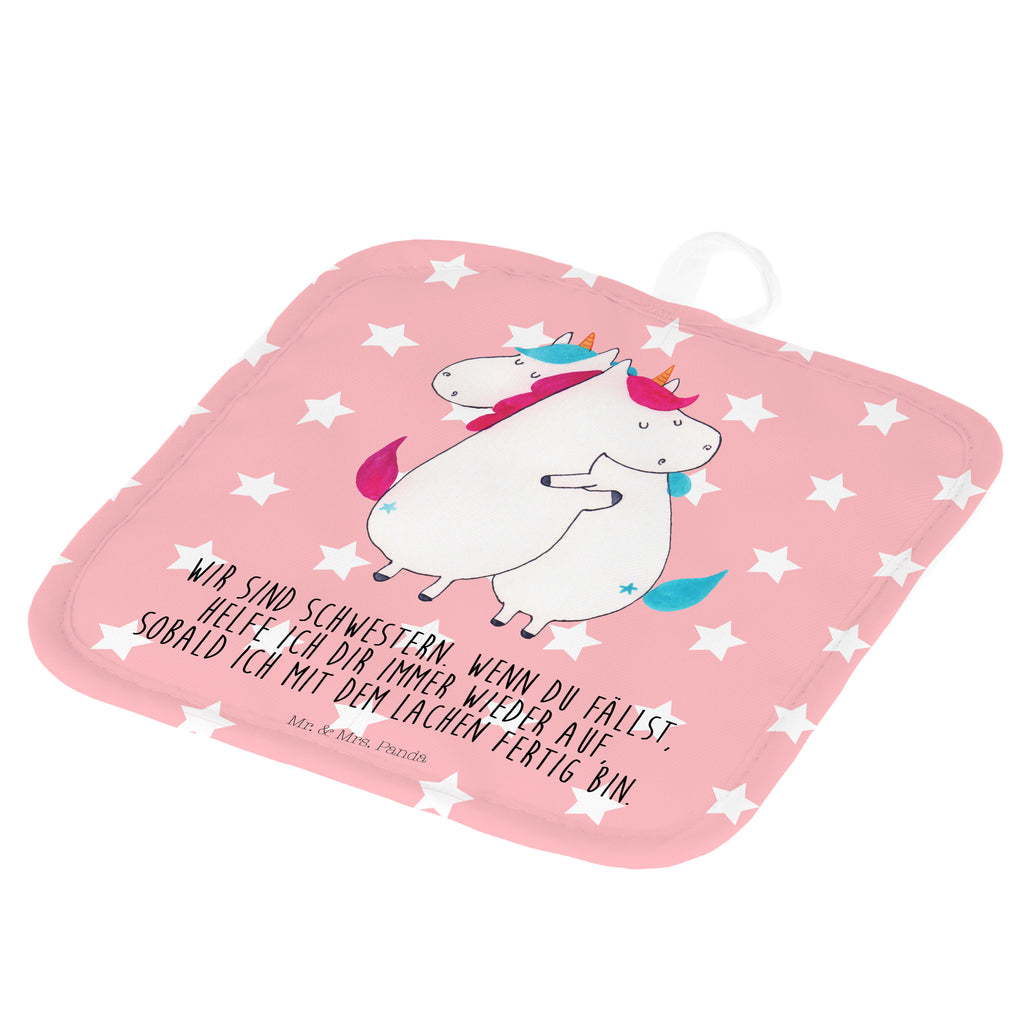 2er Set Topflappen  Einhörner Umarmen Topflappen, Topfuntersetzer, Ofenhandschuh, Topflappen Set, Topflappen lustig, Topflappen mit Spruch, Einhorn, Einhörner, Einhorn Deko, Pegasus, Unicorn, Freundinnen, Freundin, BFF, Schwester, Schwestern, Familie, Geschwister, Sister, Liebe