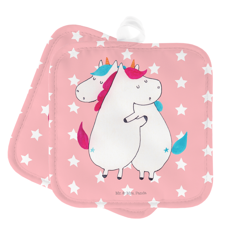 2er Set Topflappen  Einhörner Umarmen Topflappen, Topfuntersetzer, Ofenhandschuh, Topflappen Set, Topflappen lustig, Topflappen mit Spruch, Einhorn, Einhörner, Einhorn Deko, Pegasus, Unicorn, Freundinnen, Freundin, BFF, Schwester, Schwestern, Familie, Geschwister, Sister, Liebe
