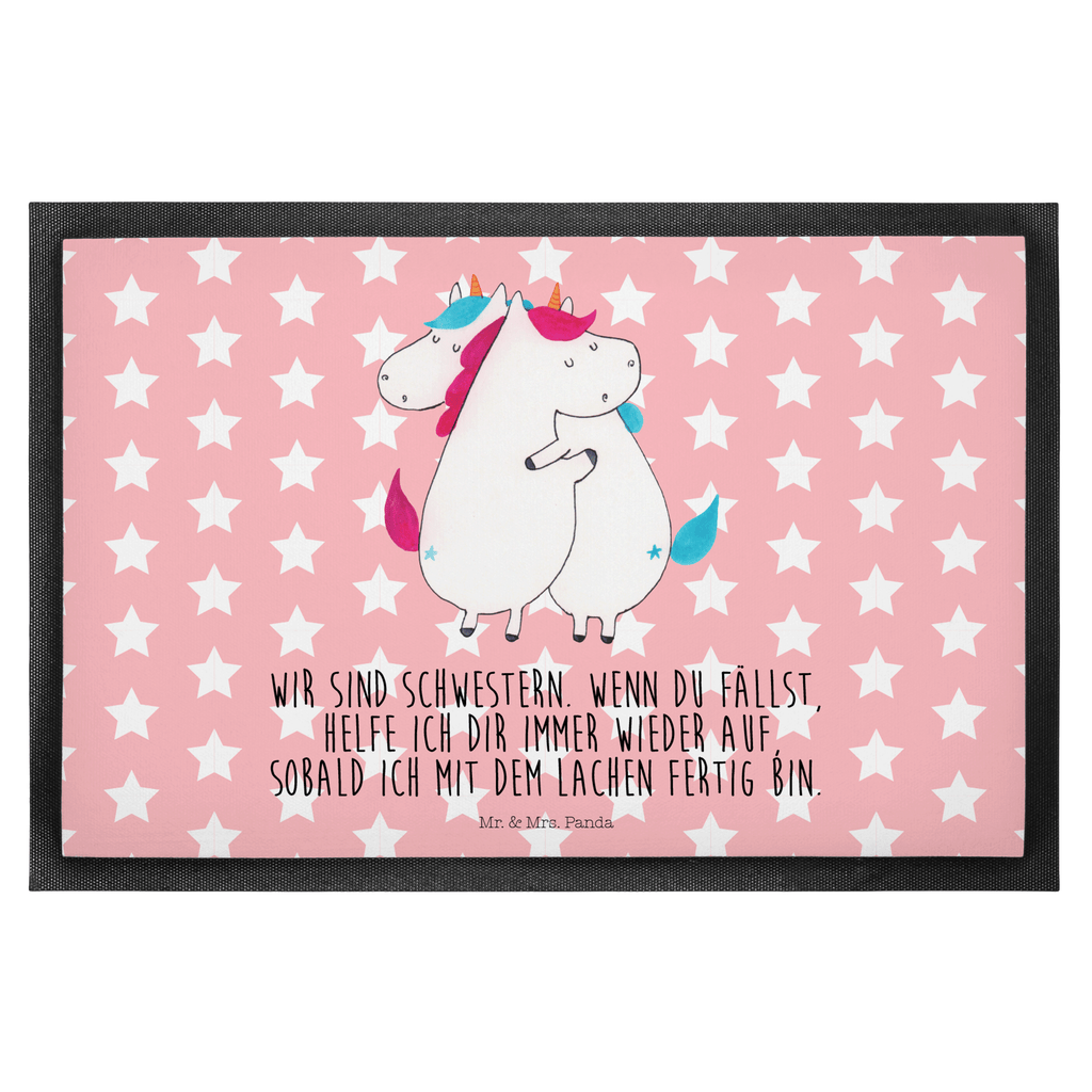Fußmatte Einhörner Umarmen Einhorn, Einhörner, Unicorn, Freundinnen, Freundin, BFF, Schwester, Schwestern, Familie, Geschwister, Sister, Liebe  Türvorleger, Schmutzmatte, Fußabtreter, Matte, Schmutzfänger, Fußabstreifer, Schmutzfangmatte, Türmatte, Motivfußmatte,  Haustürmatte, Vorleger  Einhorn, Einhörner, Einhorn Deko, Pegasus, Unicorn