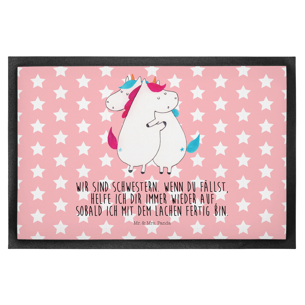 Fußmatte Einhörner Umarmen Einhorn, Einhörner, Unicorn, Freundinnen, Freundin, BFF, Schwester, Schwestern, Familie, Geschwister, Sister, Liebe  Türvorleger, Schmutzmatte, Fußabtreter, Matte, Schmutzfänger, Fußabstreifer, Schmutzfangmatte, Türmatte, Motivfußmatte,  Haustürmatte, Vorleger  Einhorn, Einhörner, Einhorn Deko, Pegasus, Unicorn