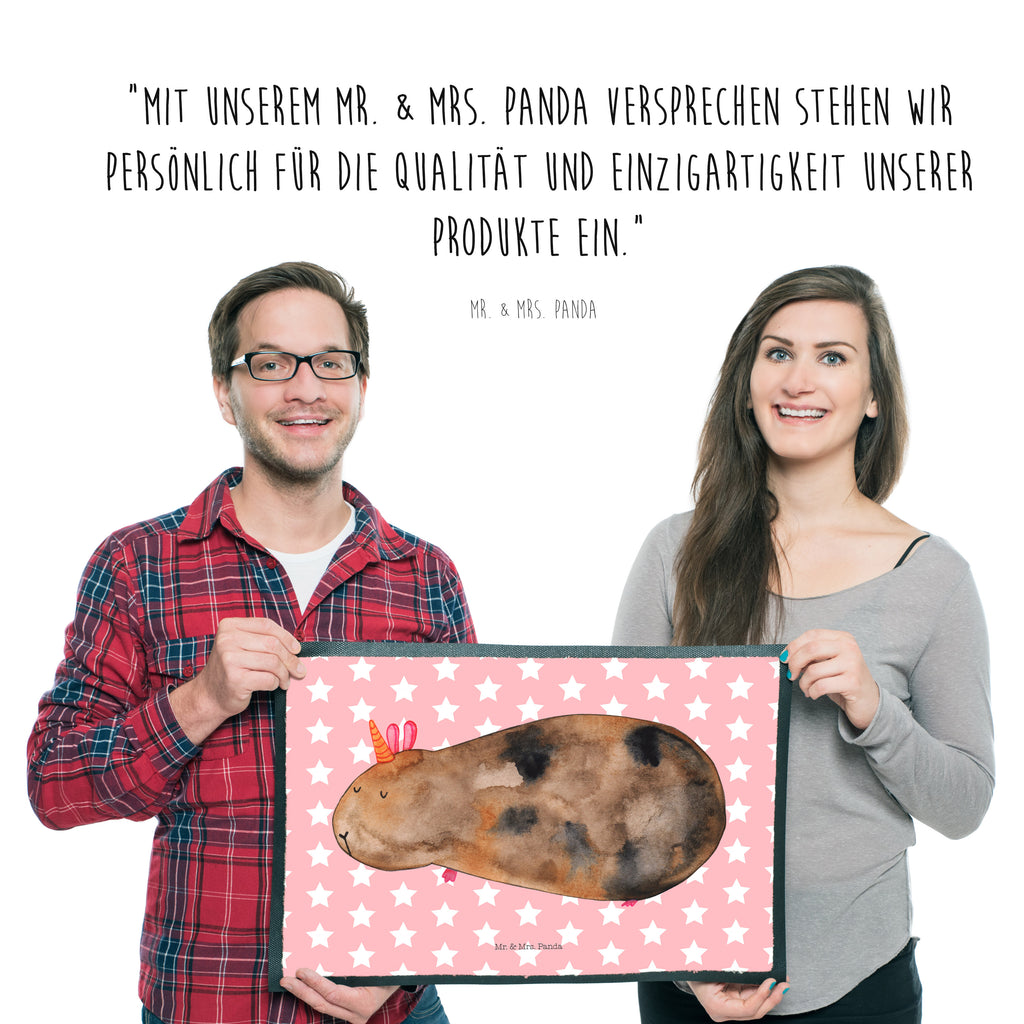 Fußmatte Meerhörnchen Einhorn, Einhörner, Meerhörnchen, Unicorn, Meericorn, Meerschwein, Meerschweinchen Türvorleger, Schmutzmatte, Fußabtreter, Matte, Schmutzfänger, Fußabstreifer, Schmutzfangmatte, Türmatte, Motivfußmatte,  Haustürmatte, Vorleger  Einhorn, Einhörner, Einhorn Deko, Pegasus, Unicorn