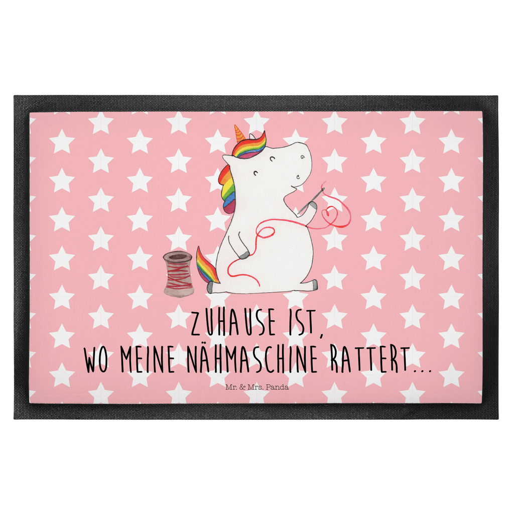 Fußmatte Einhorn Näherin Einhorn, Einhörner, Unicorn, Näherin, nähen, Mädchen, Freundin, Häkeln, Stricken, basteln, Nähzimmer Türvorleger, Schmutzmatte, Fußabtreter, Matte, Schmutzfänger, Fußabstreifer, Schmutzfangmatte, Türmatte, Motivfußmatte,  Haustürmatte, Vorleger  Einhorn, Einhörner, Einhorn Deko, Pegasus, Unicorn