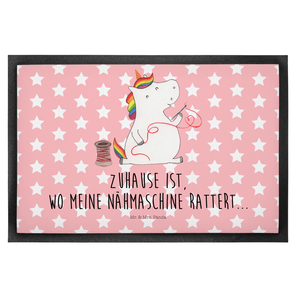 Fußmatte Einhorn Näherin Einhorn, Einhörner, Unicorn, Näherin, nähen, Mädchen, Freundin, Häkeln, Stricken, basteln, Nähzimmer Türvorleger, Schmutzmatte, Fußabtreter, Matte, Schmutzfänger, Fußabstreifer, Schmutzfangmatte, Türmatte, Motivfußmatte,  Haustürmatte, Vorleger  Einhorn, Einhörner, Einhorn Deko, Pegasus, Unicorn