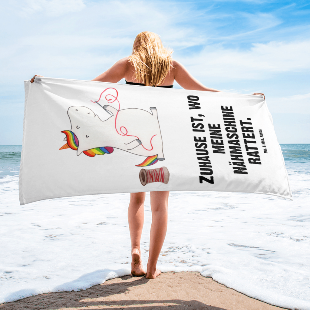 XL Badehandtuch Einhorn Näherin Handtuch, Badetuch, Duschtuch, Strandtuch, Saunatuch, Einhorn, Einhörner, Einhorn Deko, Pegasus, Unicorn, Näherin, nähen, Mädchen, Freundin, Häkeln, Stricken, basteln, Nähzimmer