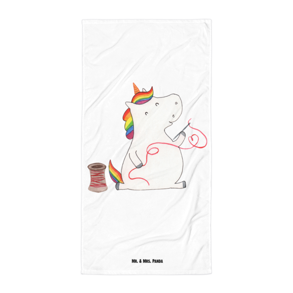 XL Badehandtuch Einhorn Näherin Handtuch, Badetuch, Duschtuch, Strandtuch, Saunatuch, Einhorn, Einhörner, Einhorn Deko, Pegasus, Unicorn, Näherin, nähen, Mädchen, Freundin, Häkeln, Stricken, basteln, Nähzimmer
