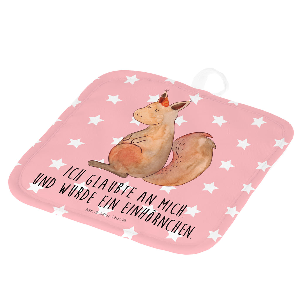 2er Set Topflappen  Einhörnchen Glaube Topflappen, Topfuntersetzer, Ofenhandschuh, Topflappen Set, Topflappen lustig, Topflappen mit Spruch, Einhorn, Einhörner, Einhorn Deko, Pegasus, Unicorn, Einhörnchen, Eichhörnchen, Eichhorn
