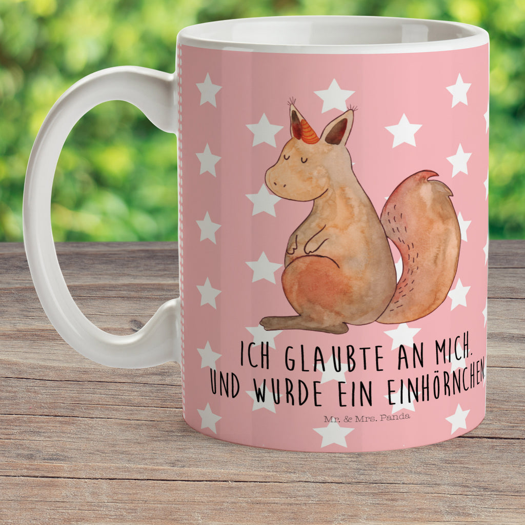 Kindertasse Einhörnchen Glaube Kunststoff Tasse, Kindergarten, Tasse, Trinkbecher, Camping Becher, Kaffeetasse, Kunststoffbecher, Kindergartenbecher, Outdoorgeschirr, Kunststoffgeschirr, Reisebecher, Reisetasse, Kinderbecher, Einhorn, Einhörner, Einhorn Deko, Pegasus, Unicorn, Einhörnchen, Eichhörnchen, Eichhorn