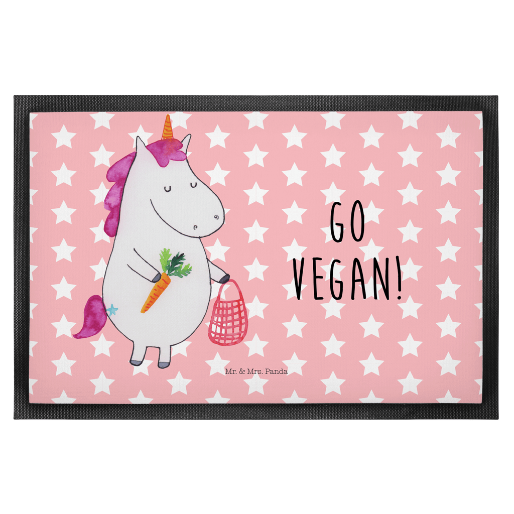 Fußmatte Einhorn Vegan vegan, Gesund leben, Vegetariar, Rohkost, Gesund essen, Veganismus, Veganer Türvorleger, Schmutzmatte, Fußabtreter, Matte, Schmutzfänger, Fußabstreifer, Schmutzfangmatte, Türmatte, Motivfußmatte,  Haustürmatte, Vorleger  Einhorn, Einhörner, Einhorn Deko, Pegasus, Unicorn