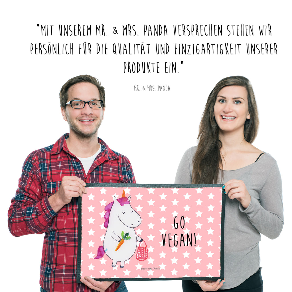Fußmatte Einhorn Vegan vegan, Gesund leben, Vegetariar, Rohkost, Gesund essen, Veganismus, Veganer Türvorleger, Schmutzmatte, Fußabtreter, Matte, Schmutzfänger, Fußabstreifer, Schmutzfangmatte, Türmatte, Motivfußmatte,  Haustürmatte, Vorleger  Einhorn, Einhörner, Einhorn Deko, Pegasus, Unicorn