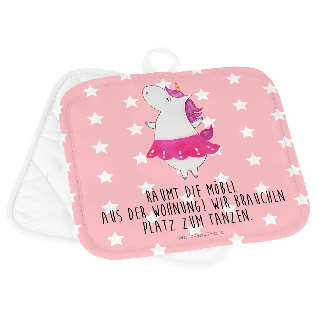 2er Set Topflappen  Einhorn Ballerina Topflappen, Topfuntersetzer, Ofenhandschuh, Topflappen Set, Topflappen lustig, Topflappen mit Spruch, Einhorn, Einhörner, Einhorn Deko, Pegasus, Unicorn, Tanzen, Ballerina, Party, Wohnung, Spaß, Feiern, Geburtstag, Tänzerin, Lebenslust, Lebensfreude