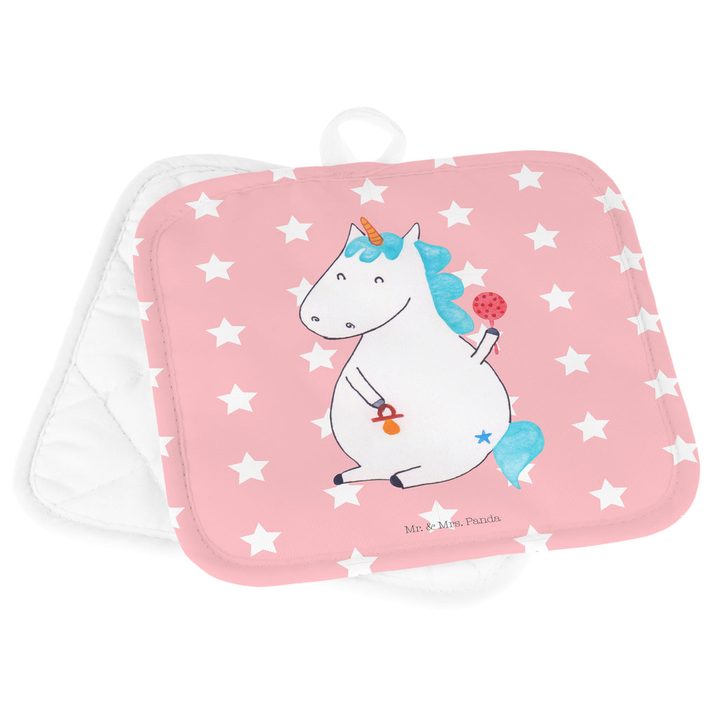 2er Set Topflappen  Einhorn Baby Topflappen, Topfuntersetzer, Ofenhandschuh, Topflappen Set, Topflappen lustig, Topflappen mit Spruch, Einhorn, Einhörner, Einhorn Deko, Pegasus, Unicorn, Mutter, Geburt, Geburtstag, erstes Kind, Baby, Babyglück, Nachwuchs, Eltern, Party, Kind, Schnuller