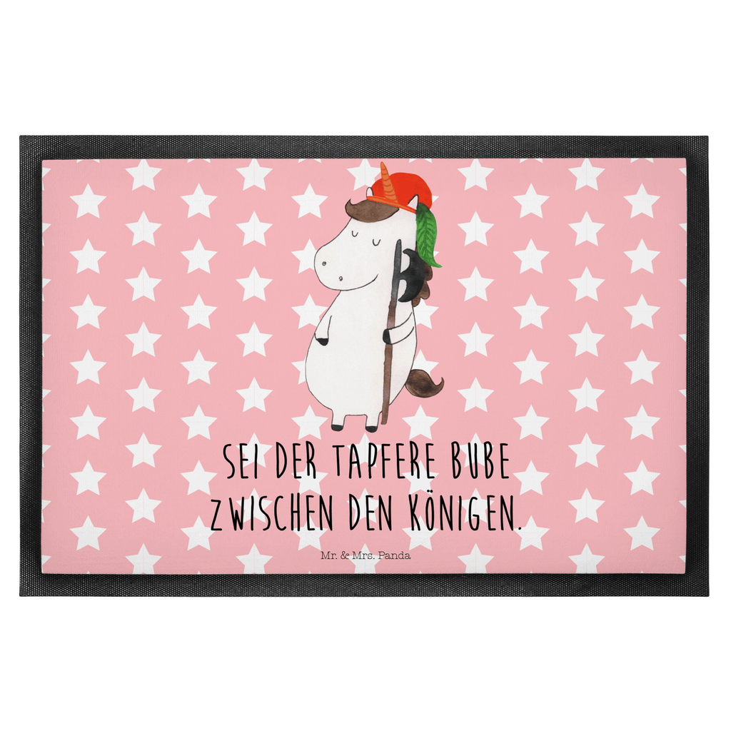 Fußmatte Einhorn Bube Einhörner, Unicorn, Einhorn, Bube, Mittelalter, Türvorleger, Schmutzmatte, Fußabtreter, Matte, Schmutzfänger, Fußabstreifer, Schmutzfangmatte, Türmatte, Motivfußmatte,  Haustürmatte, Vorleger  Einhorn, Einhörner, Einhorn Deko, Pegasus, Unicorn