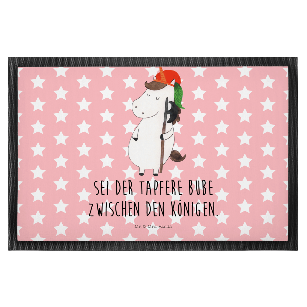 Fußmatte Einhorn Bube Einhörner, Unicorn, Einhorn, Bube, Mittelalter, Türvorleger, Schmutzmatte, Fußabtreter, Matte, Schmutzfänger, Fußabstreifer, Schmutzfangmatte, Türmatte, Motivfußmatte,  Haustürmatte, Vorleger  Einhorn, Einhörner, Einhorn Deko, Pegasus, Unicorn