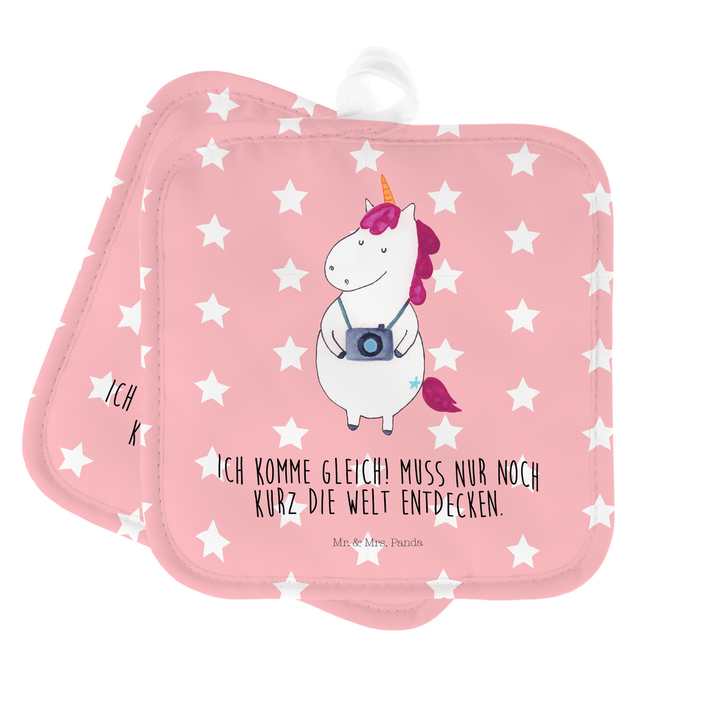 2er Set Topflappen  Einhorn Fotograf Topflappen, Topfuntersetzer, Ofenhandschuh, Topflappen Set, Topflappen lustig, Topflappen mit Spruch, Einhorn, Einhörner, Einhorn Deko, Pegasus, Unicorn, Fotograf, Fotografie, Kamera, Reisen, Weltreise, Weltenbummler, Urlaub, Tourist, Kurztrip, Reise, Städtereise