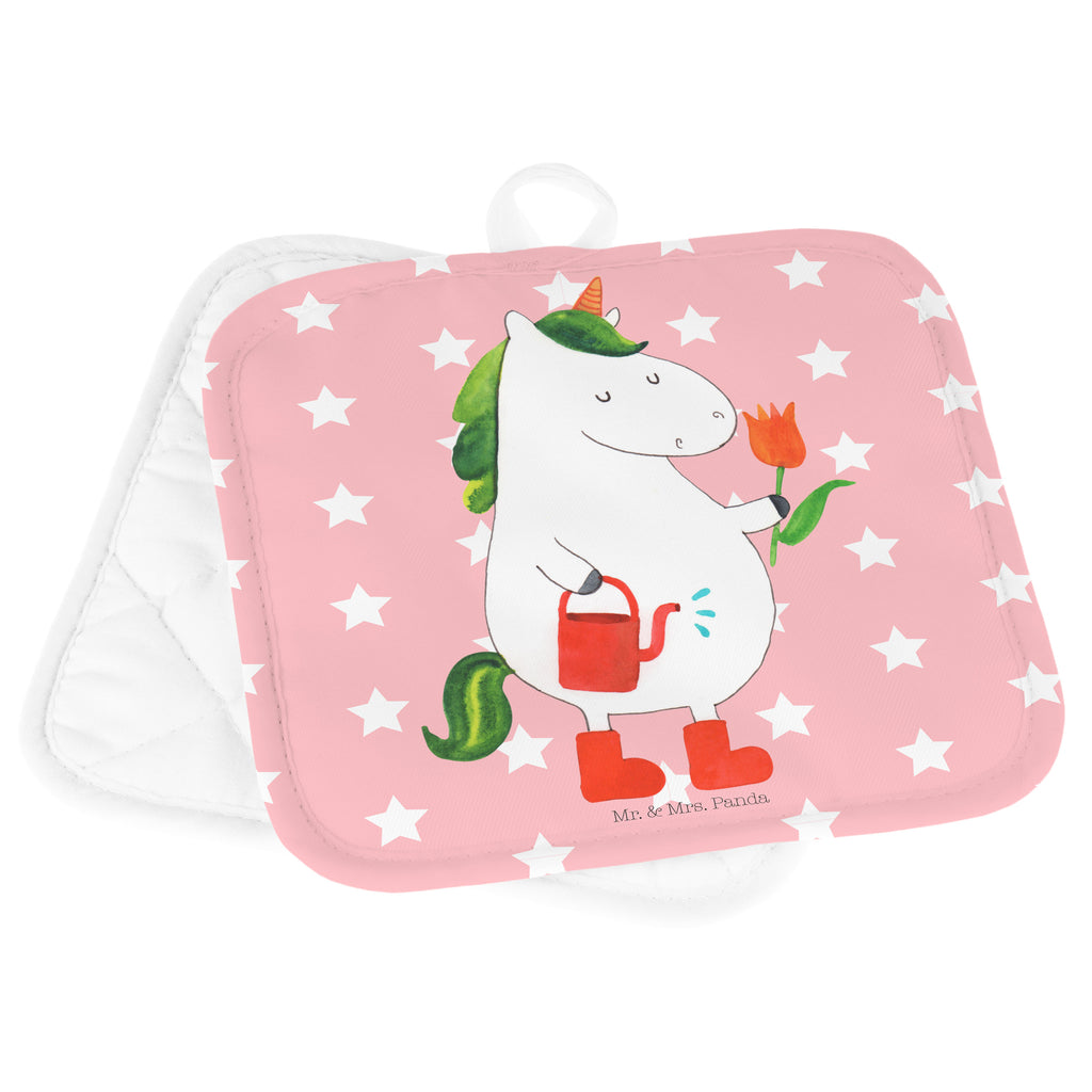 2er Set Topflappen  Einhorn Gärtner Topflappen, Topfuntersetzer, Ofenhandschuh, Topflappen Set, Topflappen lustig, Topflappen mit Spruch, Einhorn, Einhörner, Einhorn Deko, Pegasus, Unicorn, Luftballon, Gießkanne, Giesskanne, Lebenslust, Freude, Blume, Freundin, Garten, Stiefel
