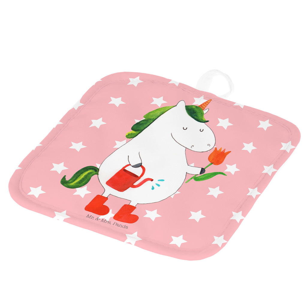 2er Set Topflappen  Einhorn Gärtner Topflappen, Topfuntersetzer, Ofenhandschuh, Topflappen Set, Topflappen lustig, Topflappen mit Spruch, Einhorn, Einhörner, Einhorn Deko, Pegasus, Unicorn, Luftballon, Gießkanne, Giesskanne, Lebenslust, Freude, Blume, Freundin, Garten, Stiefel
