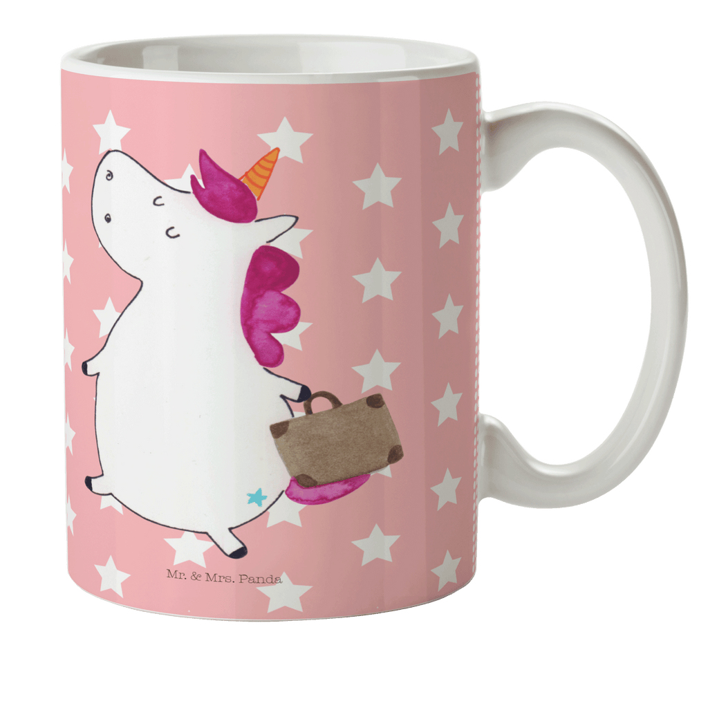Kindertasse Einhorn Koffer Kunststoff Tasse, Kindergarten, Tasse, Trinkbecher, Camping Becher, Kaffeetasse, Kunststoffbecher, Kindergartenbecher, Outdoorgeschirr, Kunststoffgeschirr, Reisebecher, Reisetasse, Kinderbecher, Einhorn, Einhörner, Einhorn Deko, Pegasus, Unicorn, unicorn, Koffer, Verreisen, Reise, Gepäck, Abenteuer, Erwachsen, Kind, albern, Spaß, lustig, witzig