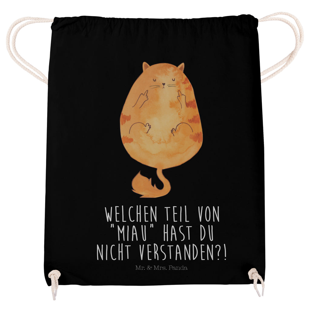 Sportbeutel Katze Mittelfinger Turnbeutel, Beutel, Sporttasche, Tasche, Stoffbeutel, Katze, Katzenmotiv, Katzenfan, Katzendeko, Katzenfreund, Katzenliebhaber, Katzenprodukte, Katzenartikel, Katzenaccessoires, Katzensouvenirs, Katzenliebhaberprodukte, Katzenmotive, Katzen, Kater, Mietze, Cat, Cats