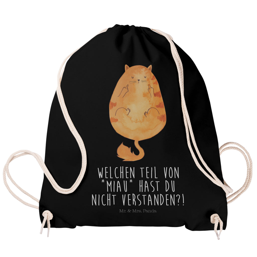Sportbeutel Katze Mittelfinger Turnbeutel, Beutel, Sporttasche, Tasche, Stoffbeutel, Katze, Katzenmotiv, Katzenfan, Katzendeko, Katzenfreund, Katzenliebhaber, Katzenprodukte, Katzenartikel, Katzenaccessoires, Katzensouvenirs, Katzenliebhaberprodukte, Katzenmotive, Katzen, Kater, Mietze, Cat, Cats