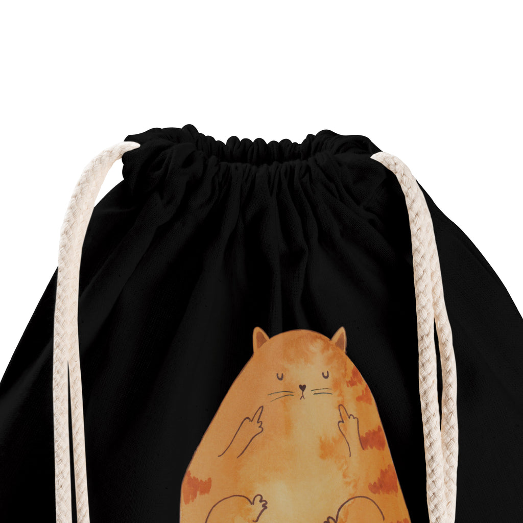 Sportbeutel Katze Mittelfinger Turnbeutel, Beutel, Sporttasche, Tasche, Stoffbeutel, Katze, Katzenmotiv, Katzenfan, Katzendeko, Katzenfreund, Katzenliebhaber, Katzenprodukte, Katzenartikel, Katzenaccessoires, Katzensouvenirs, Katzenliebhaberprodukte, Katzenmotive, Katzen, Kater, Mietze, Cat, Cats