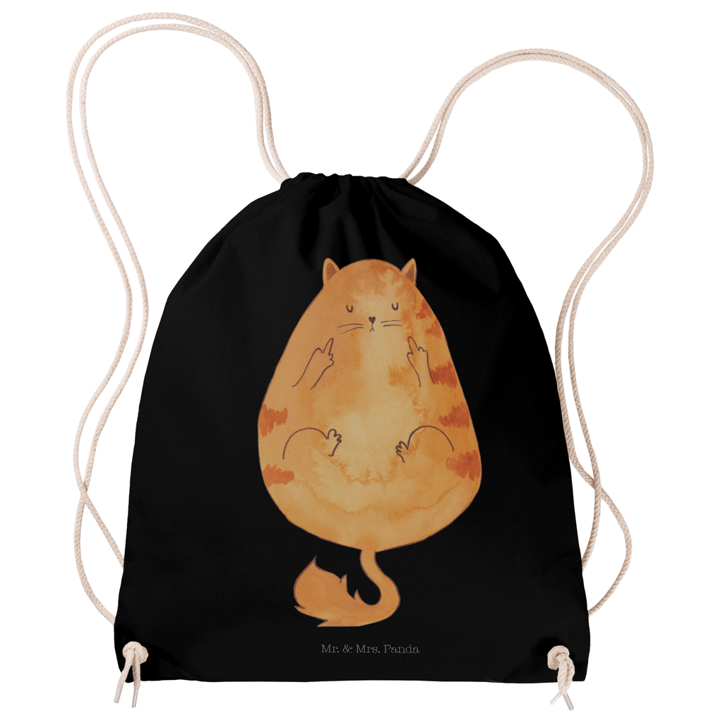 Sportbeutel Katze Mittelfinger Turnbeutel, Beutel, Sporttasche, Tasche, Stoffbeutel, Katze, Katzenmotiv, Katzenfan, Katzendeko, Katzenfreund, Katzenliebhaber, Katzenprodukte, Katzenartikel, Katzenaccessoires, Katzensouvenirs, Katzenliebhaberprodukte, Katzenmotive, Katzen, Kater, Mietze, Cat, Cats