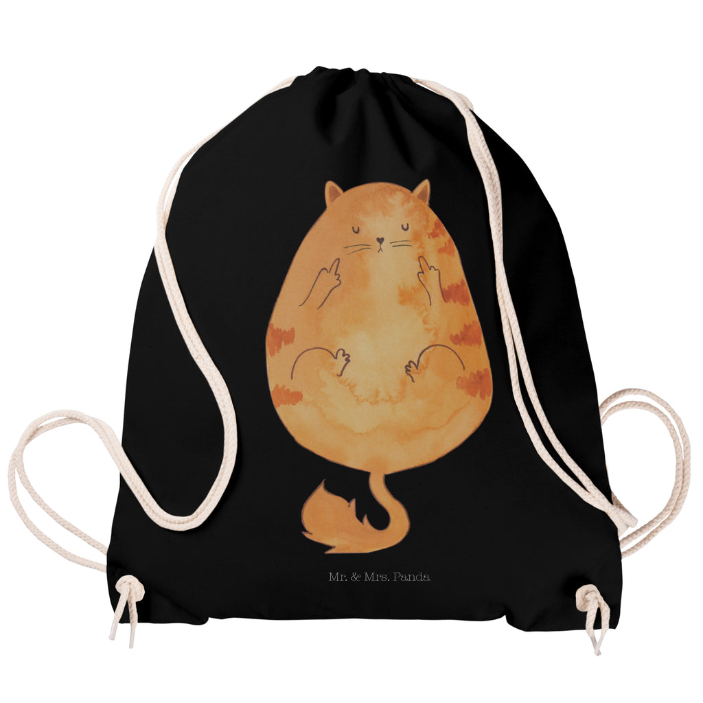 Sportbeutel Katze Mittelfinger Turnbeutel, Beutel, Sporttasche, Tasche, Stoffbeutel, Katze, Katzenmotiv, Katzenfan, Katzendeko, Katzenfreund, Katzenliebhaber, Katzenprodukte, Katzenartikel, Katzenaccessoires, Katzensouvenirs, Katzenliebhaberprodukte, Katzenmotive, Katzen, Kater, Mietze, Cat, Cats