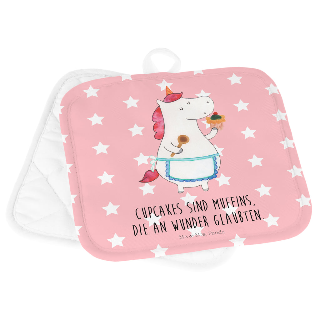 2er Set Topflappen  Einhorn Küchenfee Topflappen, Topfuntersetzer, Ofenhandschuh, Topflappen Set, Topflappen lustig, Topflappen mit Spruch, Einhorn, Einhörner, Einhorn Deko, Pegasus, Unicorn, backen, Muffin, Motivation, Träumer, träumen, Bäckerin, Hobbykoch, Koch, Torte, Kuchen