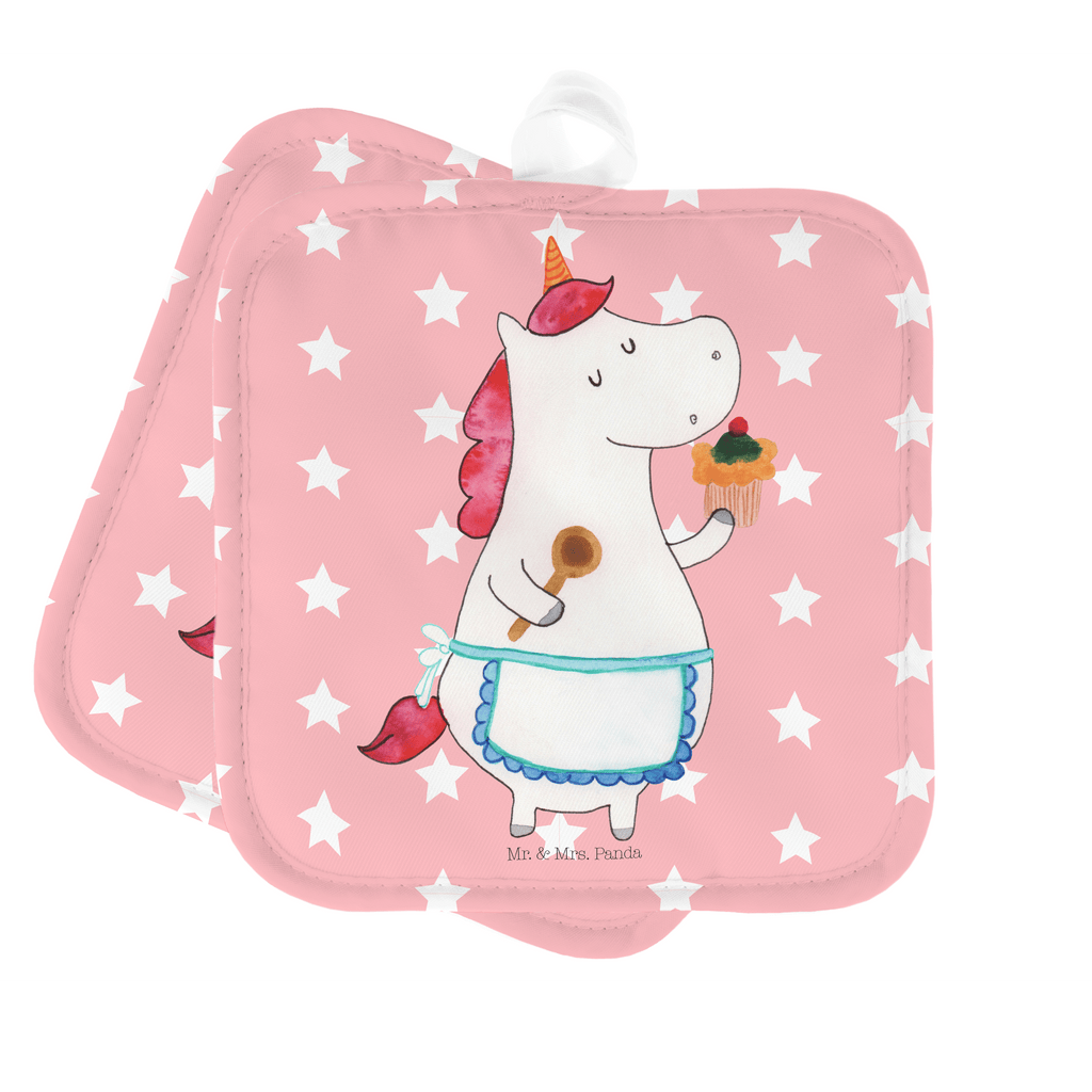 2er Set Topflappen  Einhorn Küchenfee Topflappen, Topfuntersetzer, Ofenhandschuh, Topflappen Set, Topflappen lustig, Topflappen mit Spruch, Einhorn, Einhörner, Einhorn Deko, Pegasus, Unicorn, backen, Muffin, Motivation, Träumer, träumen, Bäckerin, Hobbykoch, Koch, Torte, Kuchen