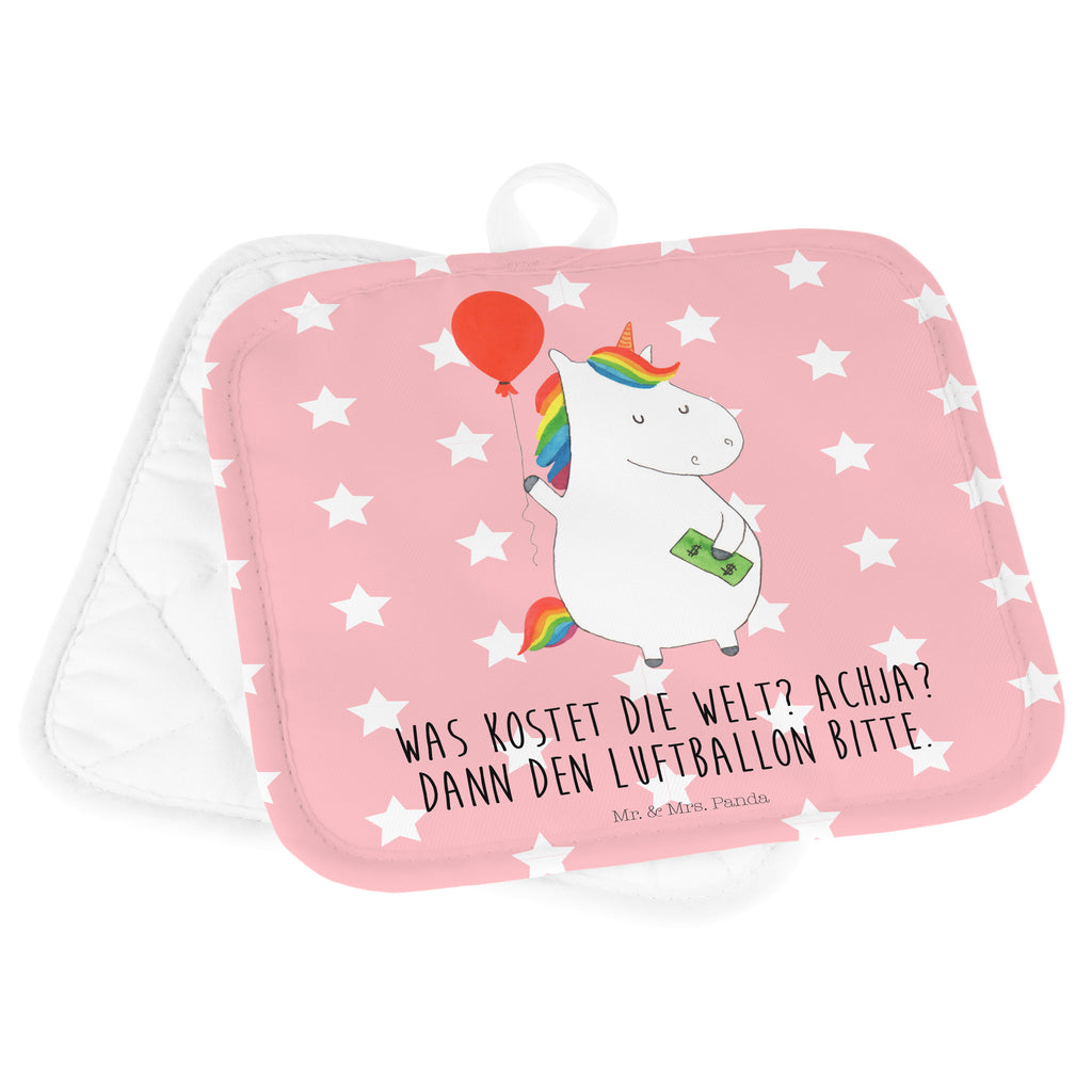 2er Set Topflappen  Einhorn Luftballon Topflappen, Topfuntersetzer, Ofenhandschuh, Topflappen Set, Topflappen lustig, Topflappen mit Spruch, Einhorn, Einhörner, Einhorn Deko, Pegasus, Unicorn, Luftballon, Geld, Lebenslust, Freude, Geschenk, Freundin
