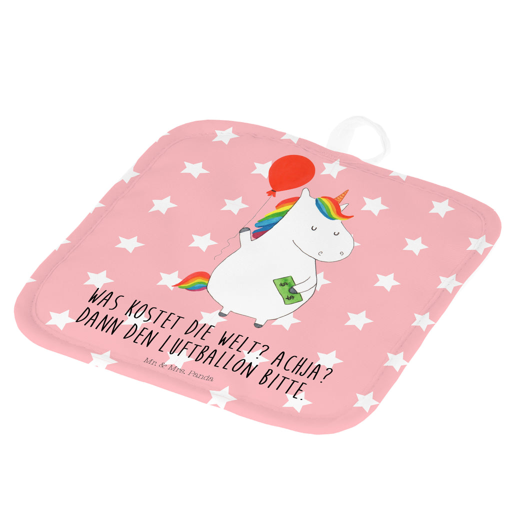 2er Set Topflappen  Einhorn Luftballon Topflappen, Topfuntersetzer, Ofenhandschuh, Topflappen Set, Topflappen lustig, Topflappen mit Spruch, Einhorn, Einhörner, Einhorn Deko, Pegasus, Unicorn, Luftballon, Geld, Lebenslust, Freude, Geschenk, Freundin