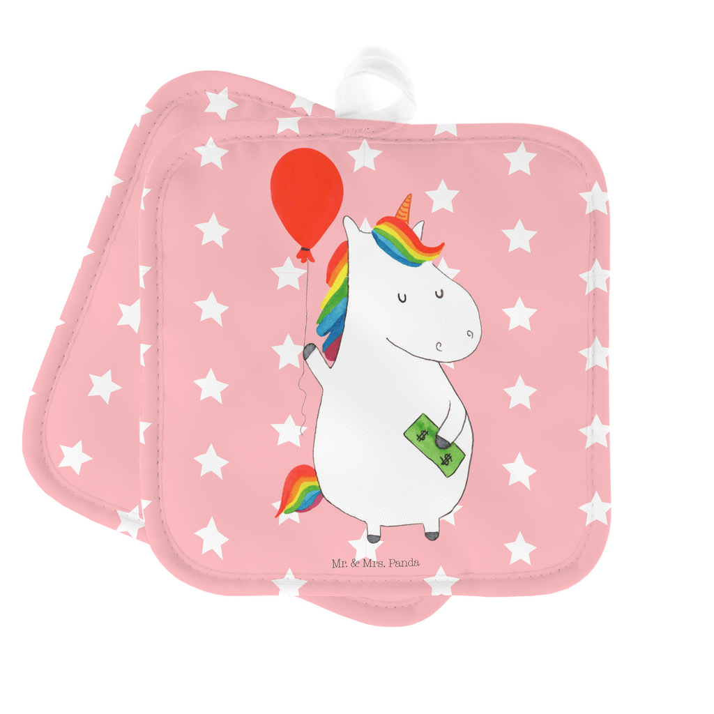 2er Set Topflappen  Einhorn Luftballon Topflappen, Topfuntersetzer, Ofenhandschuh, Topflappen Set, Topflappen lustig, Topflappen mit Spruch, Einhorn, Einhörner, Einhorn Deko, Pegasus, Unicorn, Luftballon, Geld, Lebenslust, Freude, Geschenk, Freundin