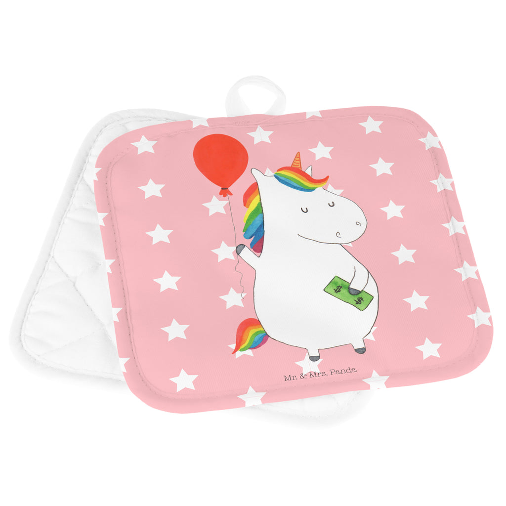 2er Set Topflappen  Einhorn Luftballon Topflappen, Topfuntersetzer, Ofenhandschuh, Topflappen Set, Topflappen lustig, Topflappen mit Spruch, Einhorn, Einhörner, Einhorn Deko, Pegasus, Unicorn, Luftballon, Geld, Lebenslust, Freude, Geschenk, Freundin