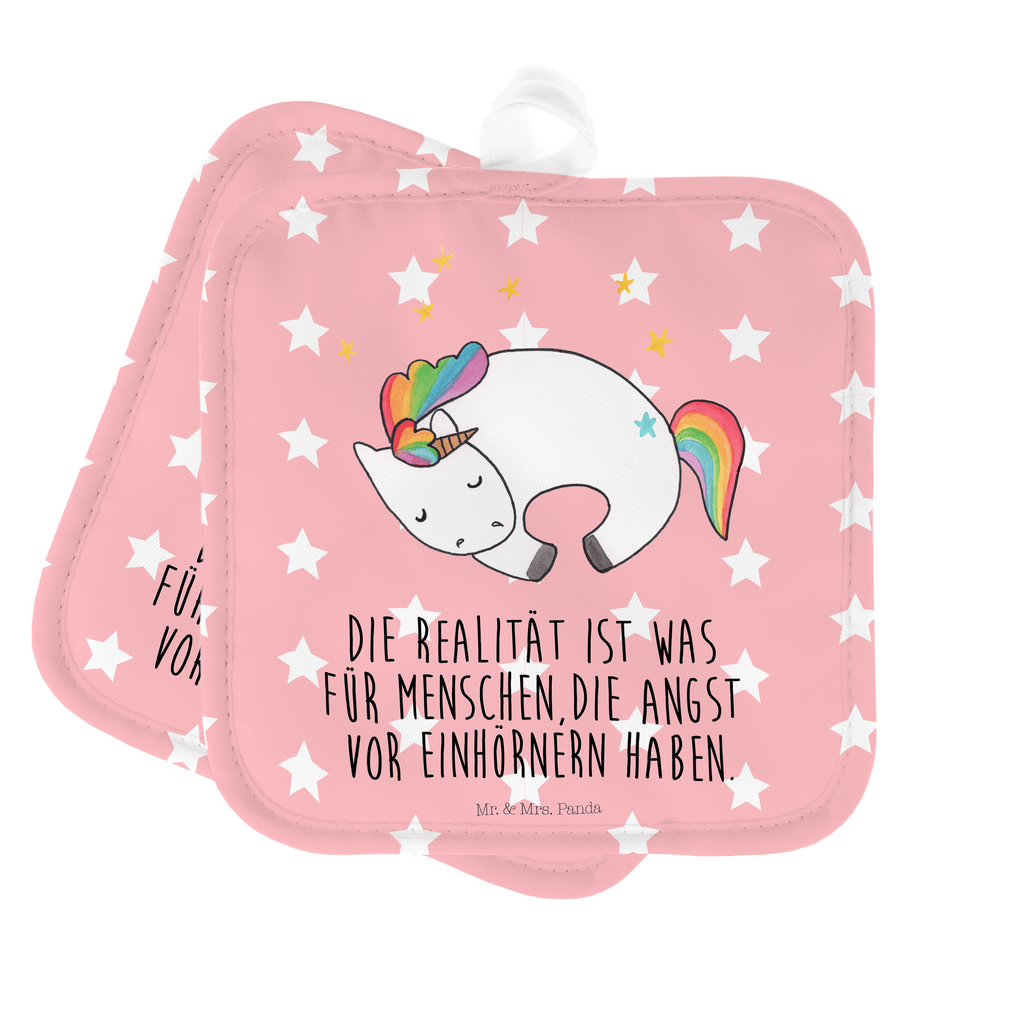 2er Set Topflappen  Einhorn Nacht Topflappen, Topfuntersetzer, Ofenhandschuh, Topflappen Set, Topflappen lustig, Topflappen mit Spruch, Einhorn, Einhörner, Einhorn Deko, Pegasus, Unicorn, Träume, Traum, unicorn, Realität, Menschen, Geschenk, Ruhe, Freundin