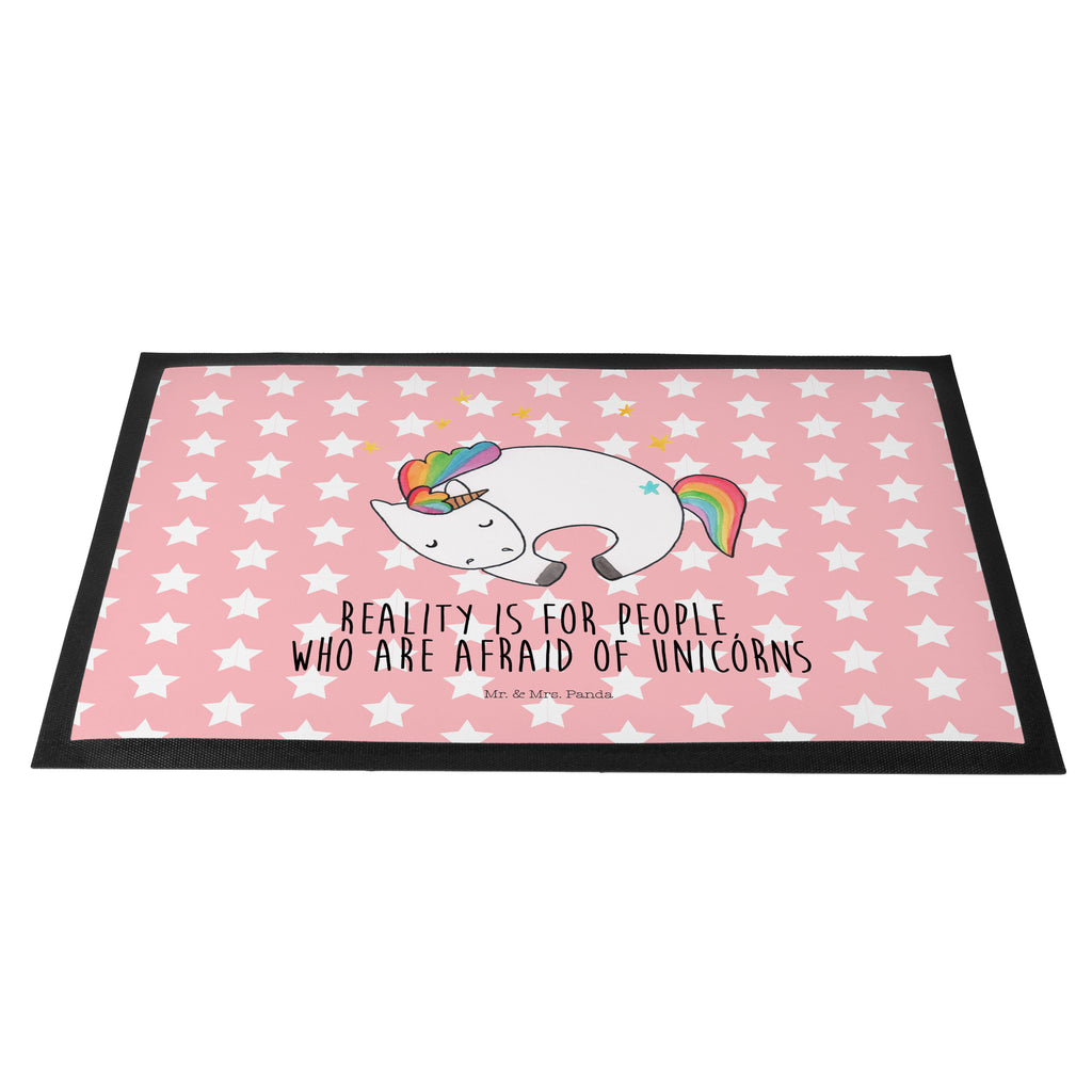 Fußmatte Einhorn Nacht Einhorn, Träume, Traum, Einhörner, unicorn, Realität, Menschen, Geschenk, Ruhe, Freundin Türvorleger, Schmutzmatte, Fußabtreter, Matte, Schmutzfänger, Fußabstreifer, Schmutzfangmatte, Türmatte, Motivfußmatte,  Haustürmatte, Vorleger  Einhorn, Einhörner, Einhorn Deko, Pegasus, Unicorn