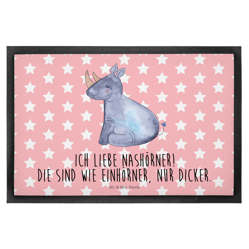Fußmatte Einhorn Nashorn Einhorn, Unicorn, Regenbogen, witzig, lustig, Zoo, Glitzer, Einhornpower, Erwachsenwerden, Nashorn, Nashörner Türvorleger, Schmutzmatte, Fußabtreter, Matte, Schmutzfänger, Fußabstreifer, Schmutzfangmatte, Türmatte, Motivfußmatte,  Haustürmatte, Vorleger  Einhorn, Einhörner, Einhorn Deko, Pegasus, Unicorn