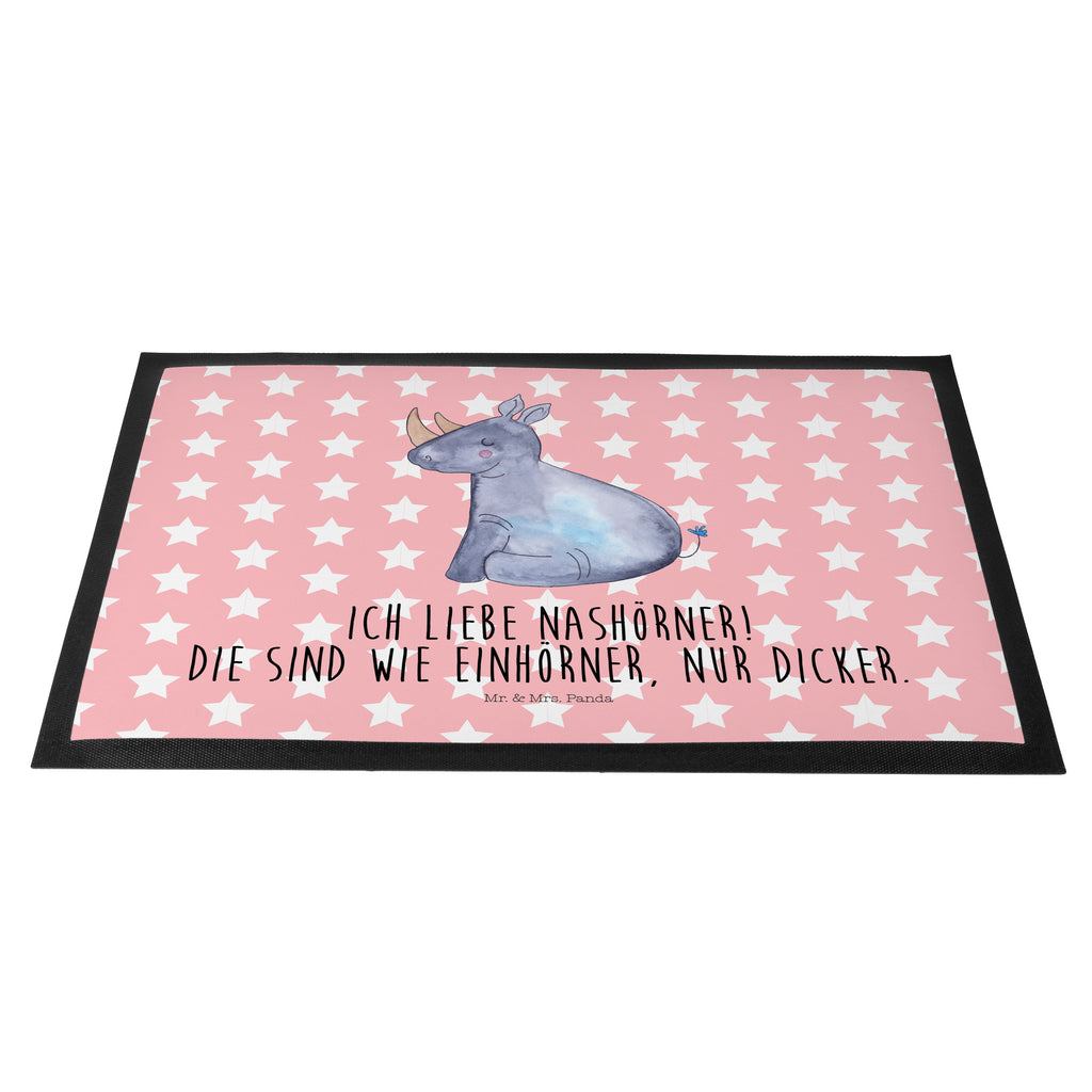 Fußmatte Einhorn Nashorn Einhorn, Unicorn, Regenbogen, witzig, lustig, Zoo, Glitzer, Einhornpower, Erwachsenwerden, Nashorn, Nashörner Türvorleger, Schmutzmatte, Fußabtreter, Matte, Schmutzfänger, Fußabstreifer, Schmutzfangmatte, Türmatte, Motivfußmatte,  Haustürmatte, Vorleger  Einhorn, Einhörner, Einhorn Deko, Pegasus, Unicorn